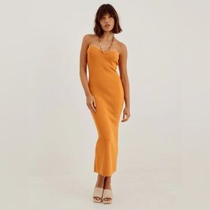 SOVERE / STUDIO - PIXIE KNIT MIDI DRESS (HONEYCOMB), NWT, Small